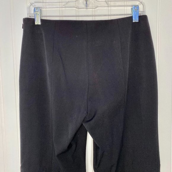 CASLON Black Flat Front High Rise Wide Leg Pants 6 - Picture 5 of 16